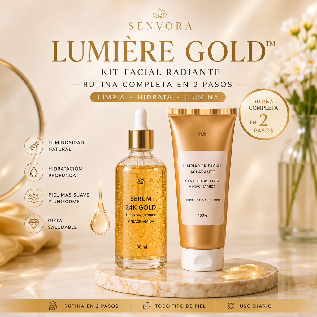Lumière Gold™ | Kit Facial Radiante SENVORA