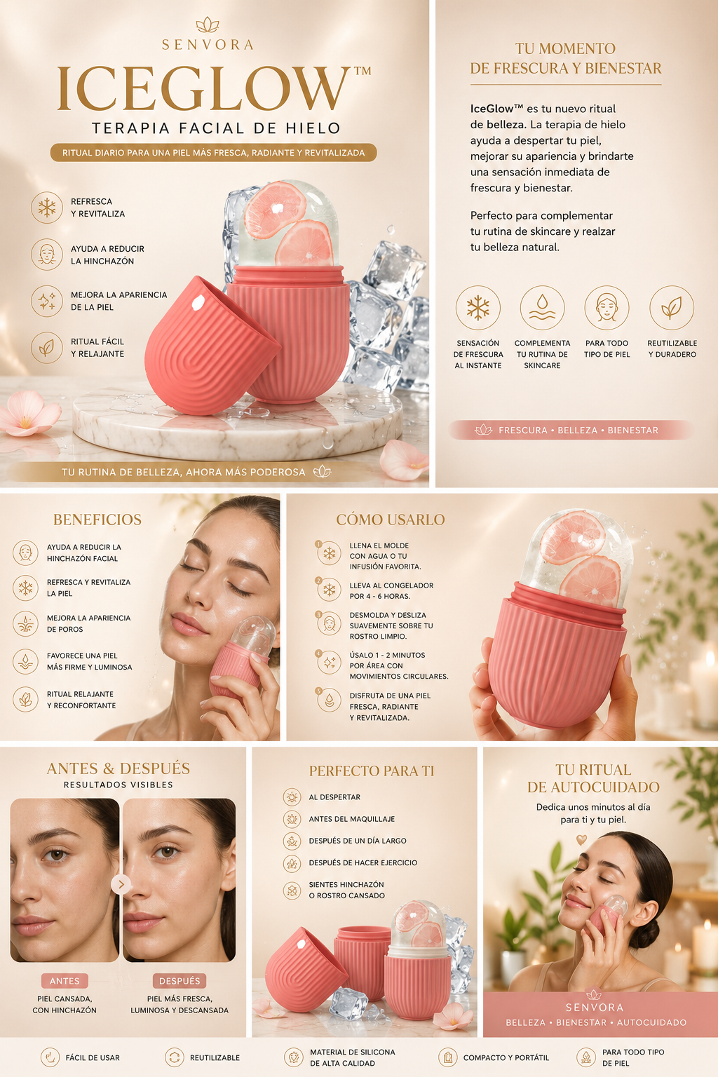 IceGlow™ | Terapia Facial de Hielo