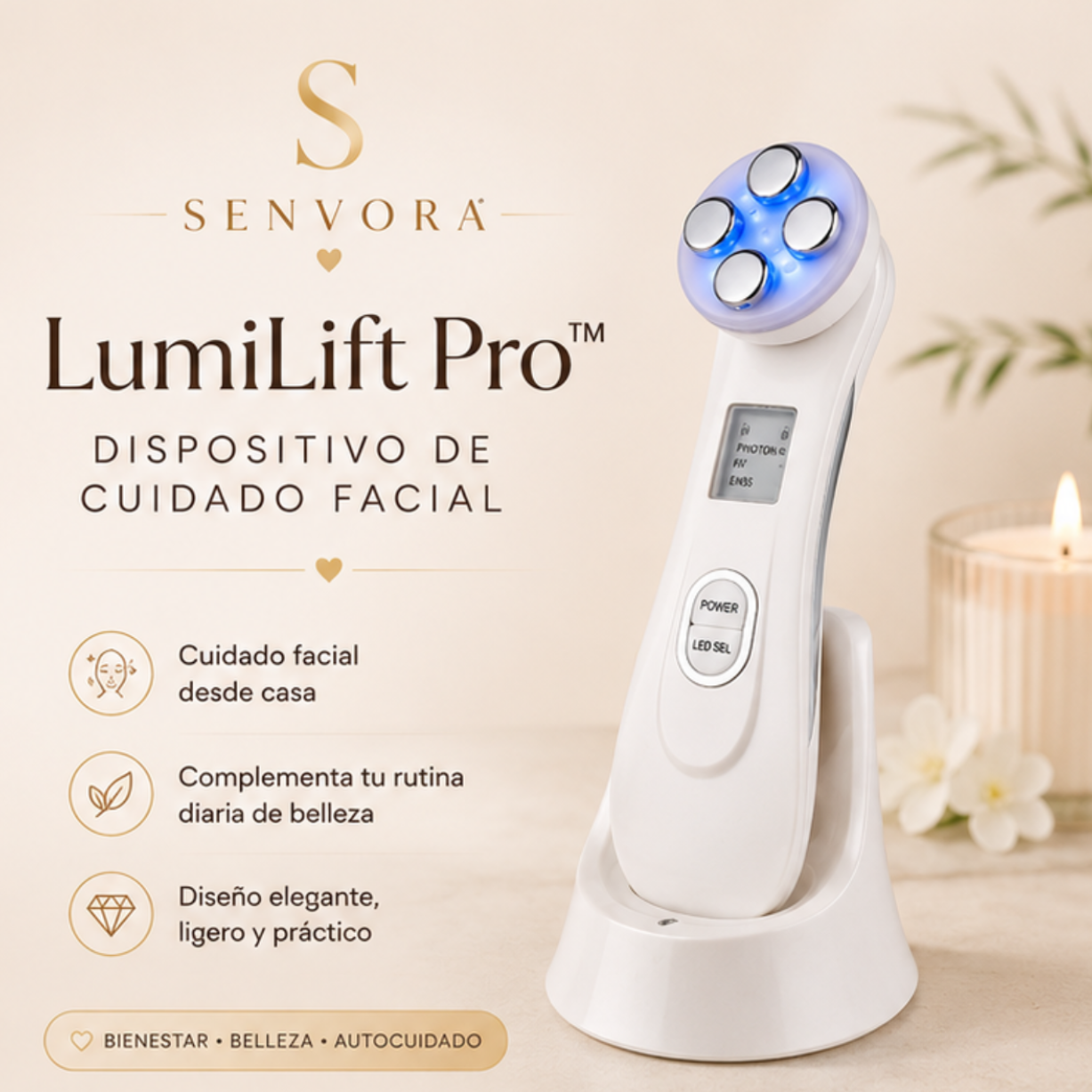LumiLift Pro™ | Dispositivo de Cuidado Facial SENVORA